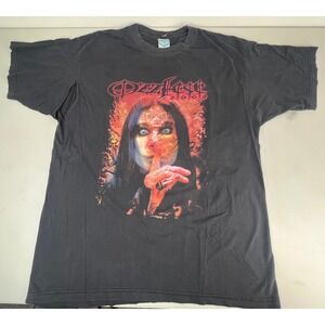 Vintage 2002 Ozzfest Ozzy Osbourne T-shirt Tour Graphic Tee Black XL